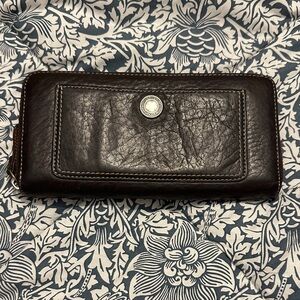 Coach Dark Brown Leather Wallet